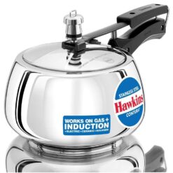 Hawkins Stainless Steel Contura Induction Compatible Pressure Cooker, 3 Litre, Silver
