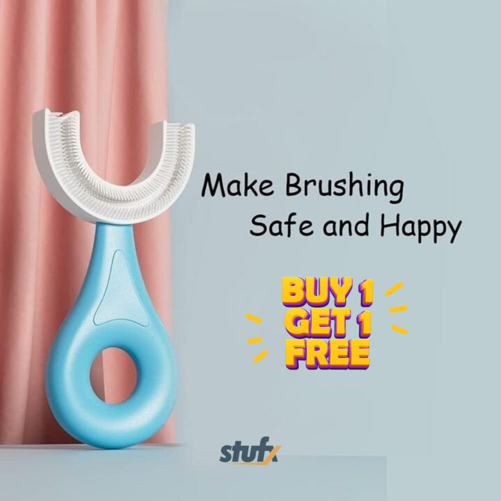 U Shaped Toothbrush for Kids – Buy 1 Get 1 Free ⚡