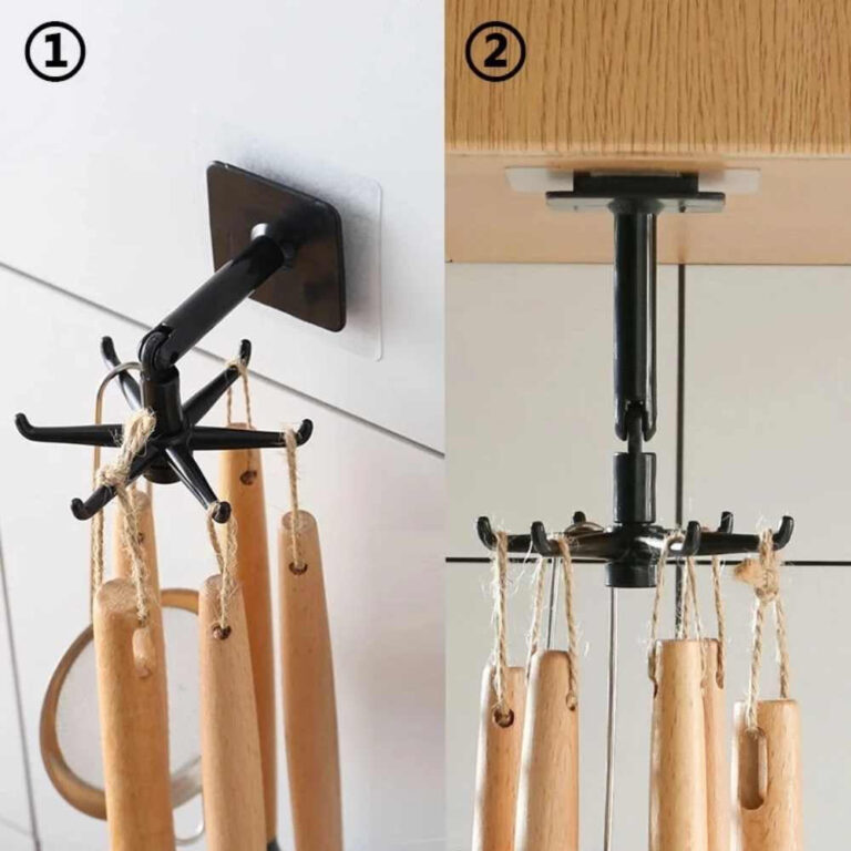 Multi-purpose 360° Rotating Folding Storage Hook (Pack of 2)