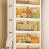 Sasimo 5-Door 5-Shelf Plastic foldable Cupboard PC Collapsible Wardrobe (Finish Color - 5_White, DIY(Do-It-Yourself))