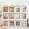 Sasimo 6-Door 6-Shelf Plastic foldable Cupboard PC Collapsible Wardrobe (Finish Color - 6-White, DIY(Do-It-Yourself))